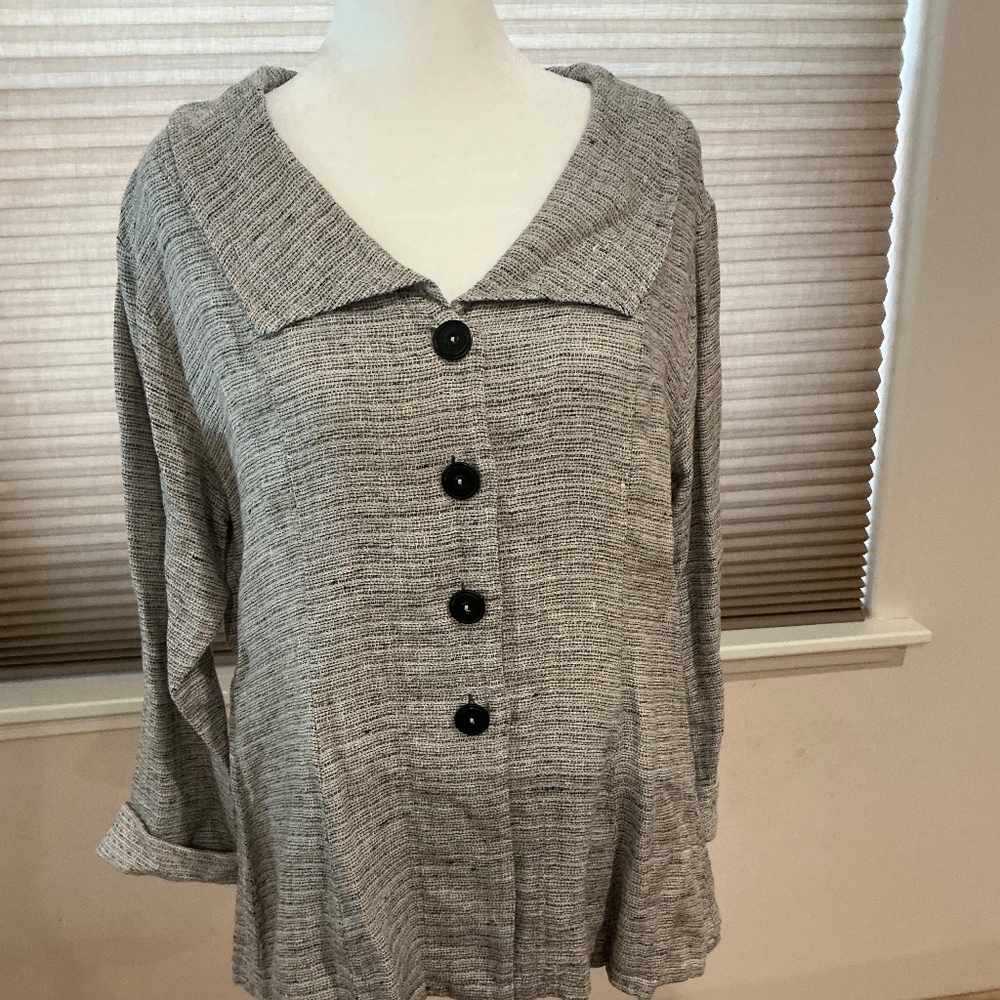 EUC FLAX Lightweight Blazer Size S